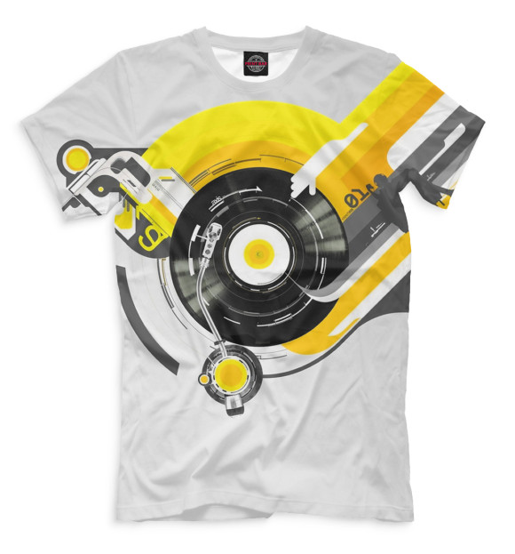 Мужская футболка с изображением Trance цвета Молочно-белый